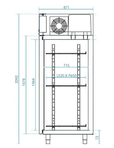 Plan Armoire réfrigérée Aulne