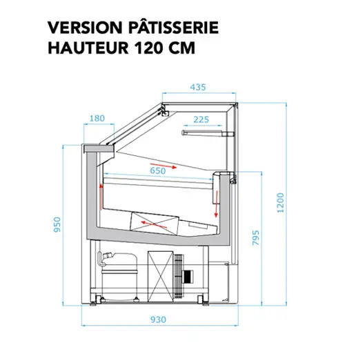 vitrine service arrière genevrier