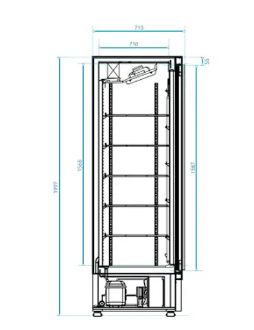 Plan Vitrine réfrigérée Camelia